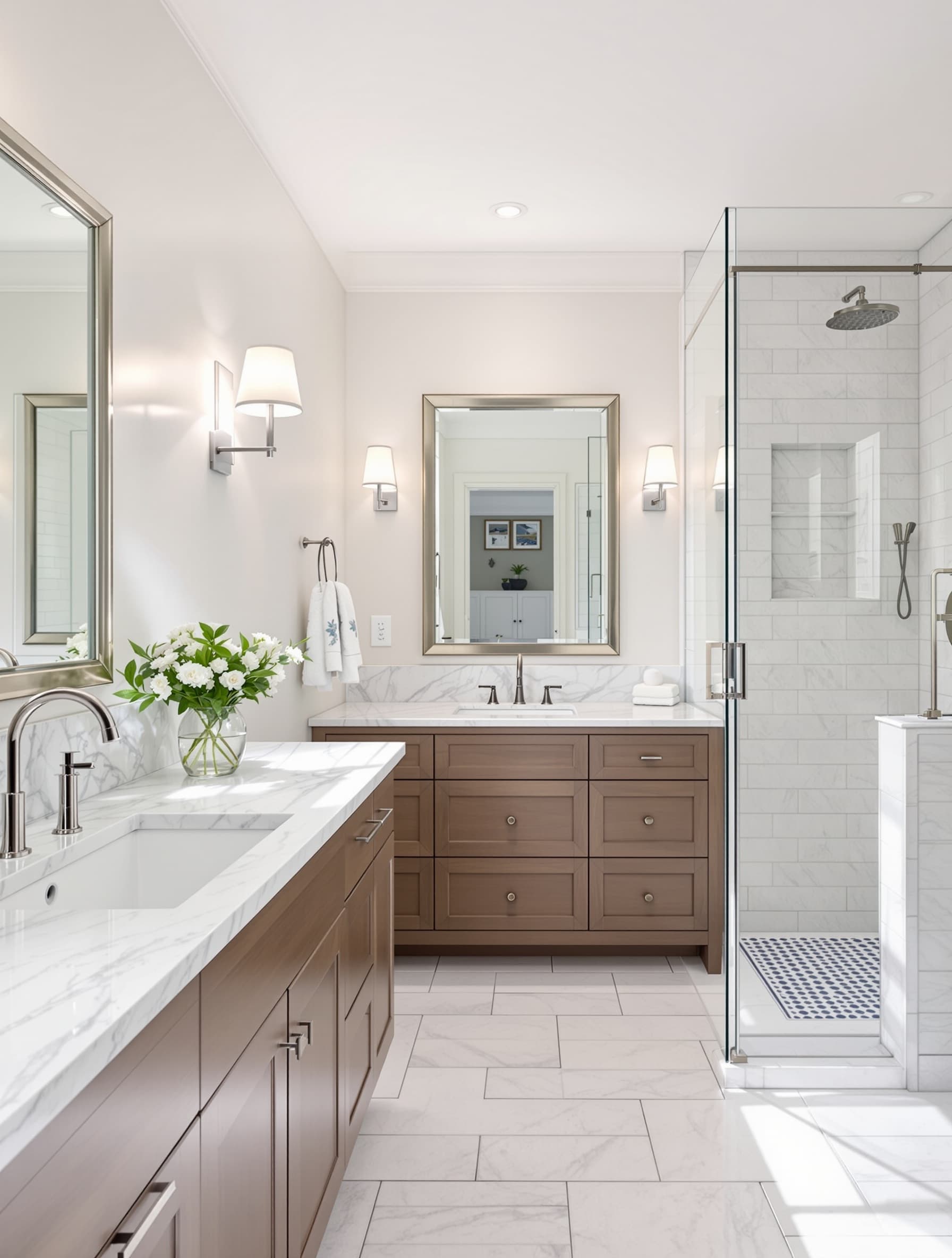 Full bathroom remodel after completion